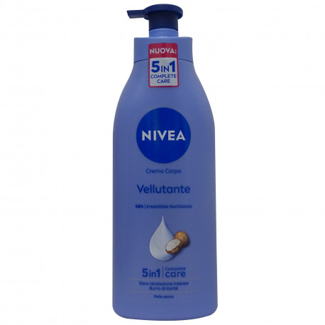 Nivea body milk 500 ml. Silky shea butter dry skin 5 in 1