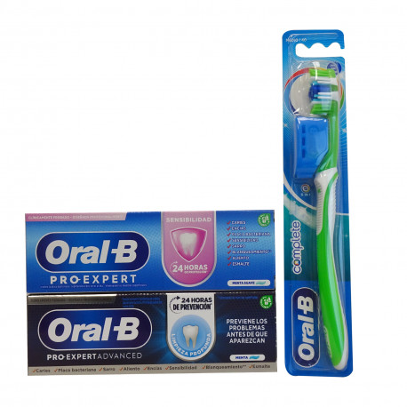 Oral B toothpaste mixed case 75 ml. 13 u. + Toothbrush medium 3 u