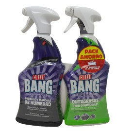Cillit bang spray suciedad y manchas 750 ml + Cillit bang spray quitagrasas 750 ml.