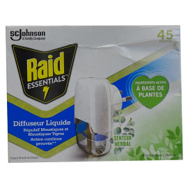Raid antimosquito electric device 45 night. 32 ml.