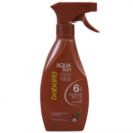 Babaria solar spray 300 ml. Protection 6 coco & aloe.