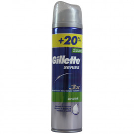 Gillette Series espuma de afeitar 250 ml. + 50 ml. Series Sensible.