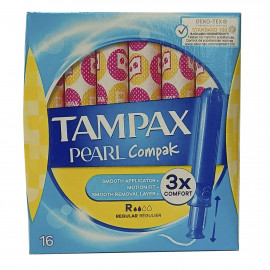 Tampax compak pearl 16 u. Regular. - Tarraco Import Export