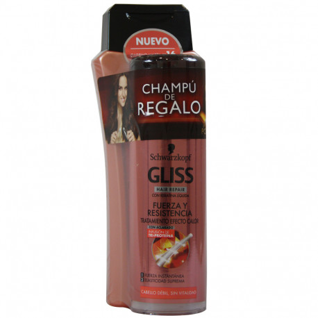 Gliss shampoo 250 ml. + treatment 150 ml. Strong & Endurance.