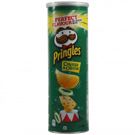Pringles patatas 165 gr. Cheese & Onion 19 u.