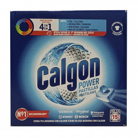 Calgon pastillas Powerball 195 gr. 4 en 1 - 15 u.
