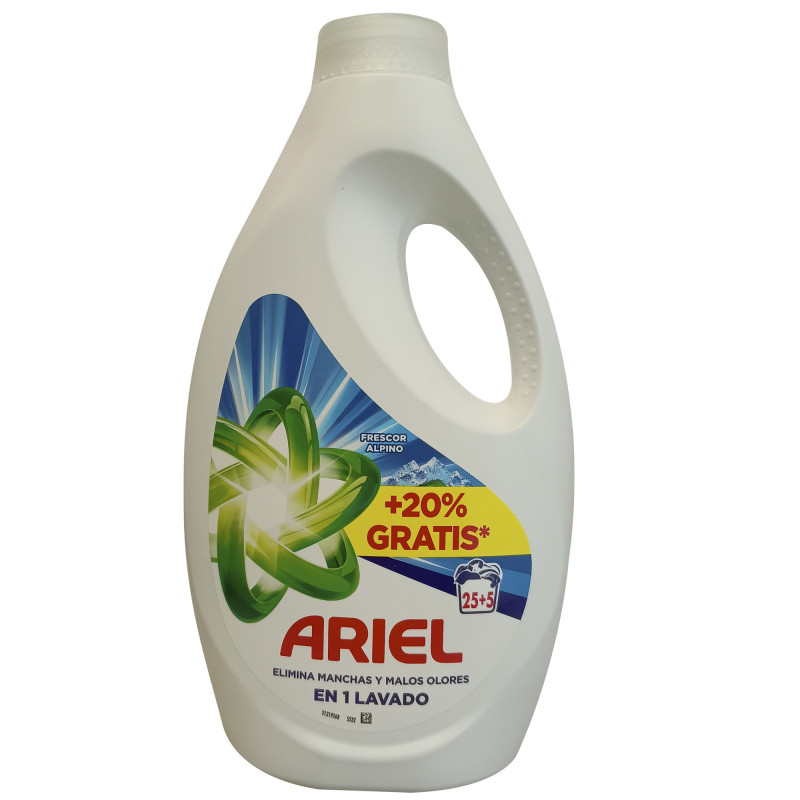 Ariel Ariel detergent gel 25+5 dose 1350 ml. Alpine. - Tarraco Import Export