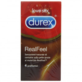 Durex preservativos 4 u. Real Feel.