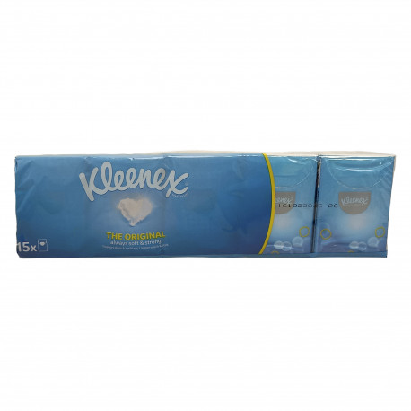Kleenex pañuelos 15 u. Mini original 3 capas.