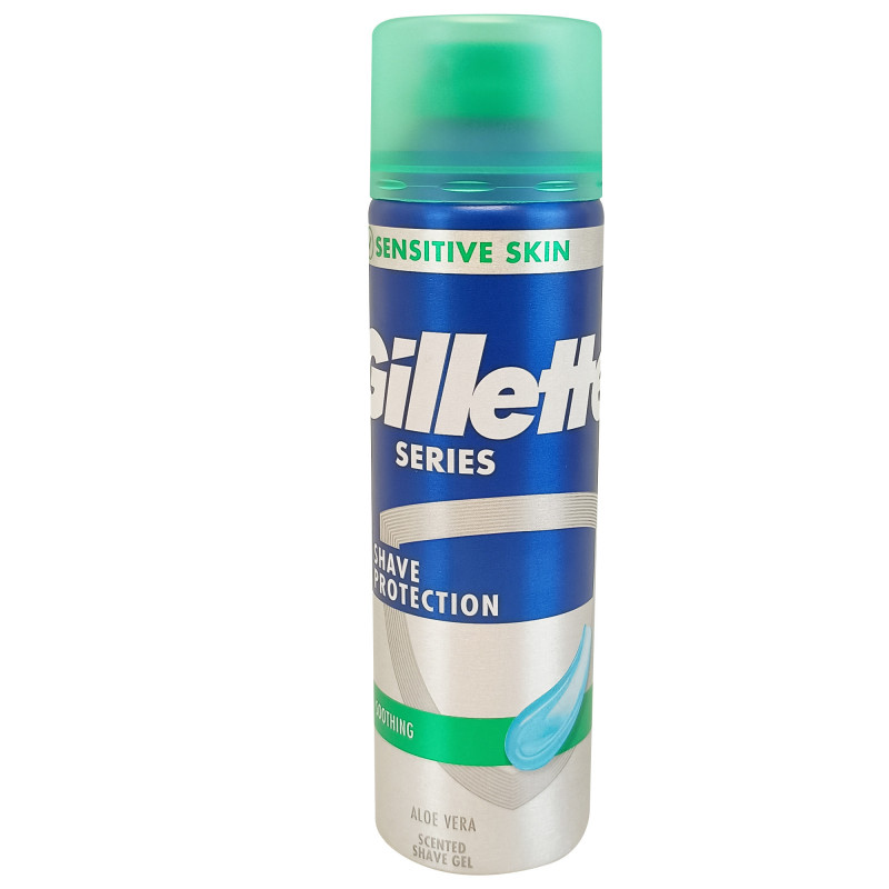 Gillette Series shaving gel 200 ml. Sensitive Aloe Vera. - Tarraco Import  Export