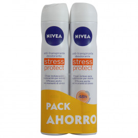 Nivea desodorante spray 2X200 ml. Women Stress Protect.