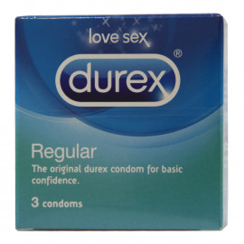 Durex preservativos 3 u. Regular