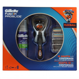 Gillette Fusion Proglide Flexball maquinilla + espuma 75 ml. + 2 recambios.