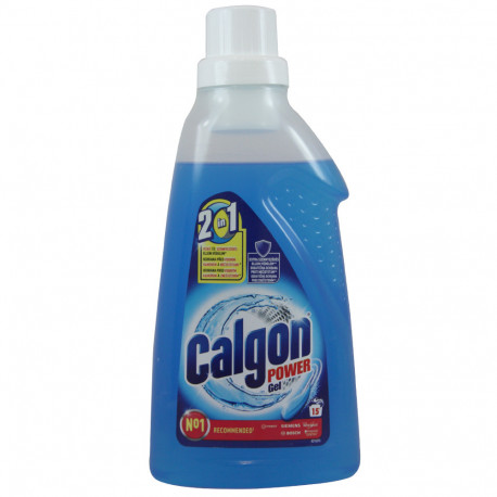 Calgon gel 15 dosis 750 ml. 2 en 1.