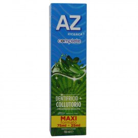 AZ complete toothpaste + mouthwash 75 ml + 25 ml. Mint and Thyme.