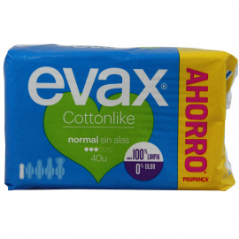 Evax sanitary 40 u. Normal without wings.