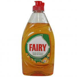 Fairy líquido 383 ml. Limpio y fresco. Cítricos.
