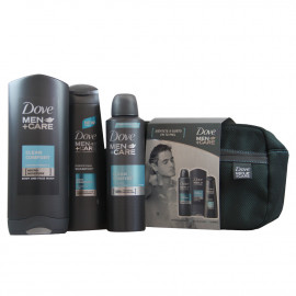 Dove Men suitcase (box 5 u.) deodorant 200 ml. + showergel 400 ml. + shampoo 250 ml. Clean Comfort.
