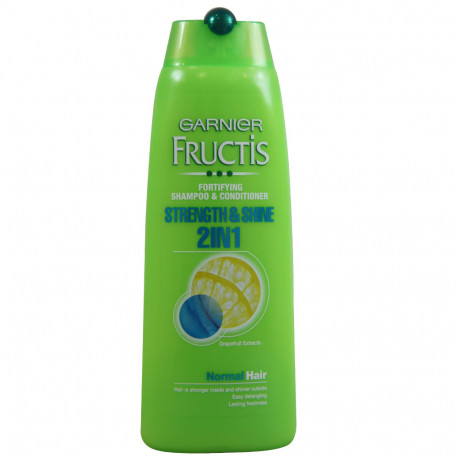 Garnier Fructis shampoo 250 ml. Strength & Shine 2 in 1.