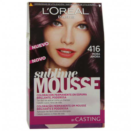 L'Oréal Sublime Mousse tinte 416 mora.