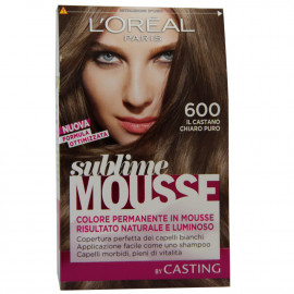 L'Oréal Sublime Mousse dye 600 light brown.