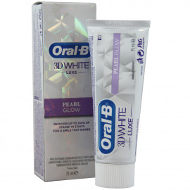 Oral B toothpaste 75 ml. White pearl glow.