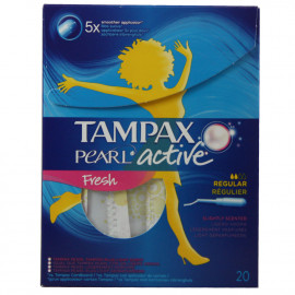 Tampax pearl 20 u. Active Regular. (Caja de 6 u.)