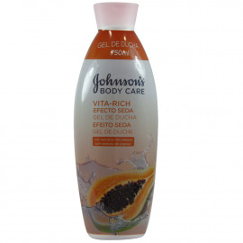 Johnson's Vita Rich gel 750 ml. Papaya efecto seda.