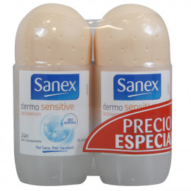 Sanex deodorant roll-on 2X50 ml. Dermo sensitive.