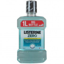 Listerine antiseptic mouthwash 1 l. Zero soft mint.