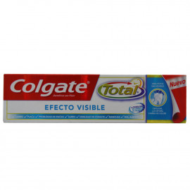 Colgate pasta de dientes 75 ml. Efecto visible.