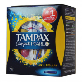 Tampax compak pearl 18 u. Regular