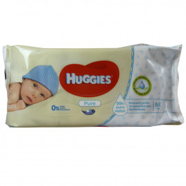 Huggies baby wipes 56 u. Pure. (box 6 u.)