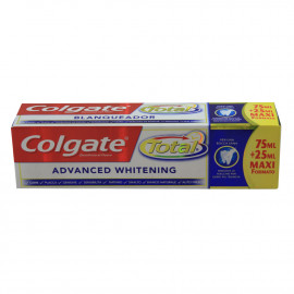 Colgate toothpaste 75 + 25 ml. White maxi format.