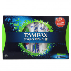 Tampax compak pearl 36 u. Super.