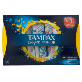 Tampax compak pearl 36 u. Regular.