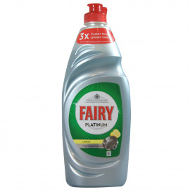 Fairy lavavajillas líquido 625 ml. Platinum limón.