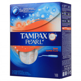 Tampax pearl 18 u. Super plus (box 6u.)