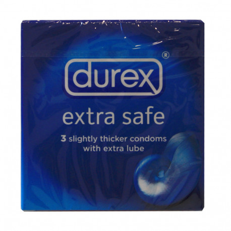 Durex preservativos 3 u. Extra seguros.