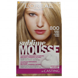 L'Oréal Sublime Mousse dye 800 pure blond.