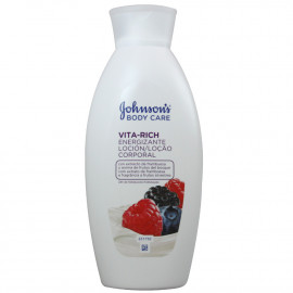 Johnson's Vita Rich body lotion 400 ml. Red fruits energizing.
