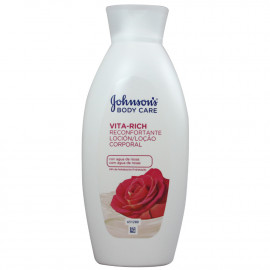 Johnson's Vita Rich loción corporal 400 ml. Agua de rosas.