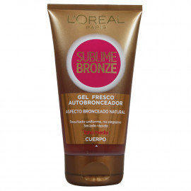 L'Oréal bronzing gel. Body medium tone.