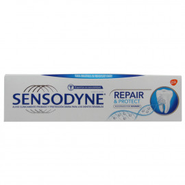 Sensodyne pasta de dientes 75 ml. Repara y protege.
