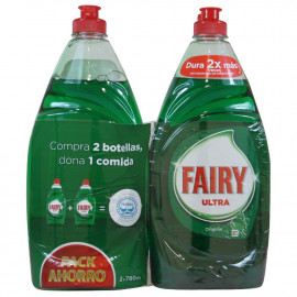Fairy dishwasher liquid 2X780 ml. Original.