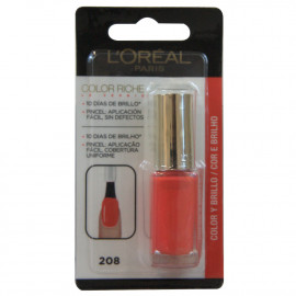 L'Oréal esmalte de uñas. 208 Color richie le vernies.