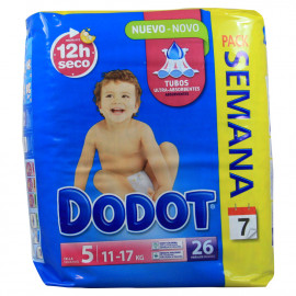 Dodot diapers 26 u. 11-17 kg. Size 5.