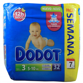 Dodot diapers 32 u. 5-10 kg. Size 3.