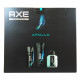 Axe Apollo pack desodorante 150 ml. + gel 250 ml. + loción 100 ml.