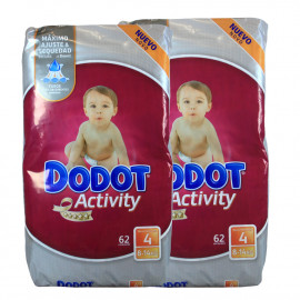 Dodot diapers 186 u. 3x62 u. 8-14 kg. Activity size 4.